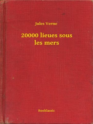 cover image of 20000 lieues sous les mers